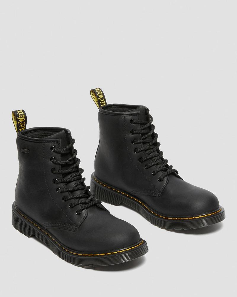 Dr Martens Youth 1460 Vanntette Lær Fritidsstøvler Barn Svarte | Norge 156DFM